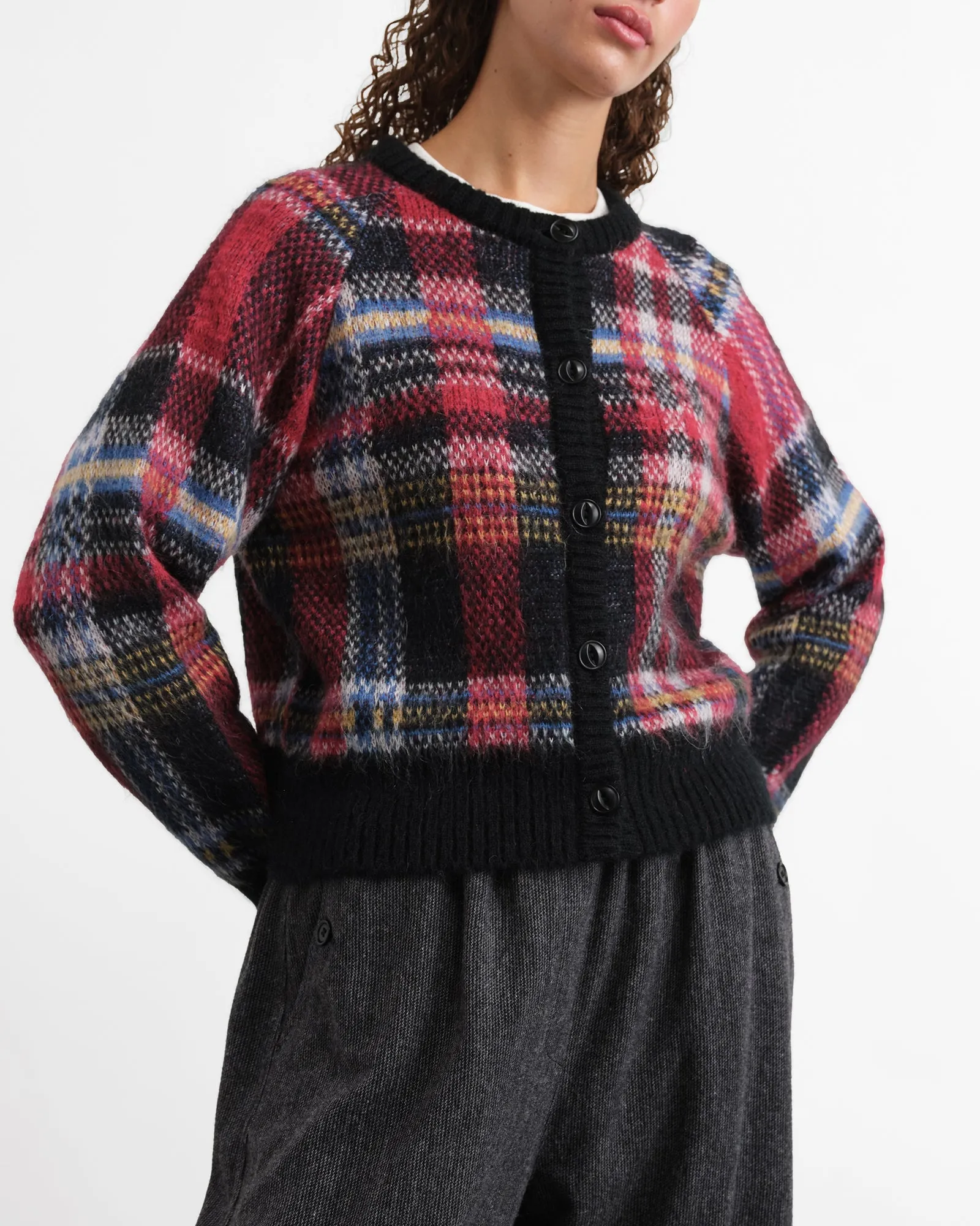 YMC Foxtail Stripe Cardigan Multi