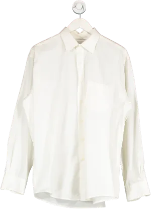 Yves Saint Laurent White Button Front Shirt UK 40C