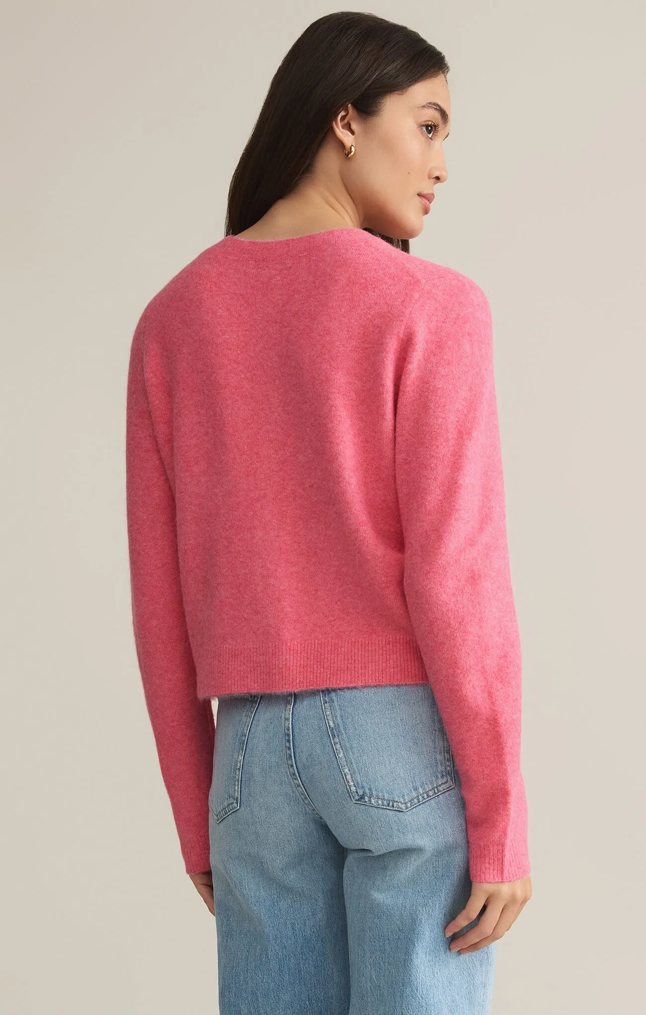Z Supply Medina Cardigan Disco Pink