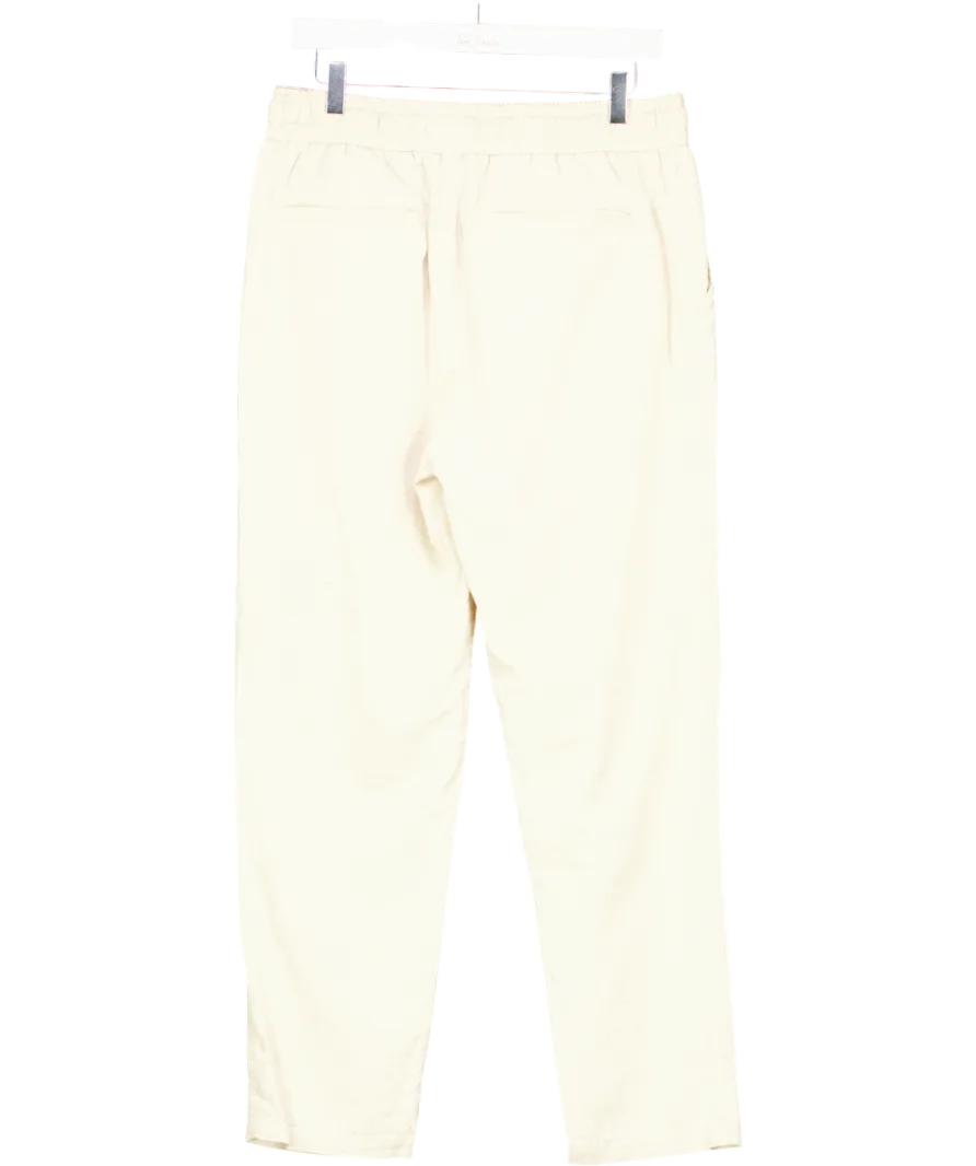ZARA Beige Linen Trousers UK L