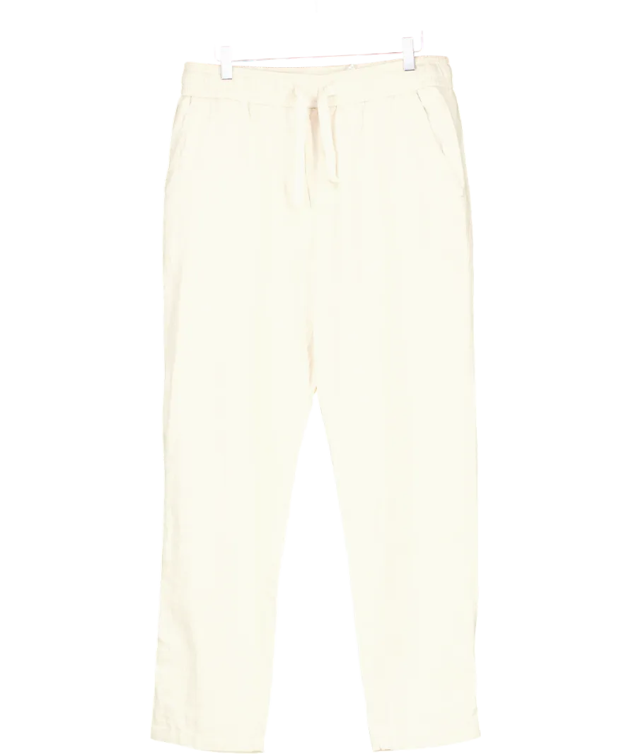 ZARA Beige Linen Trousers UK L