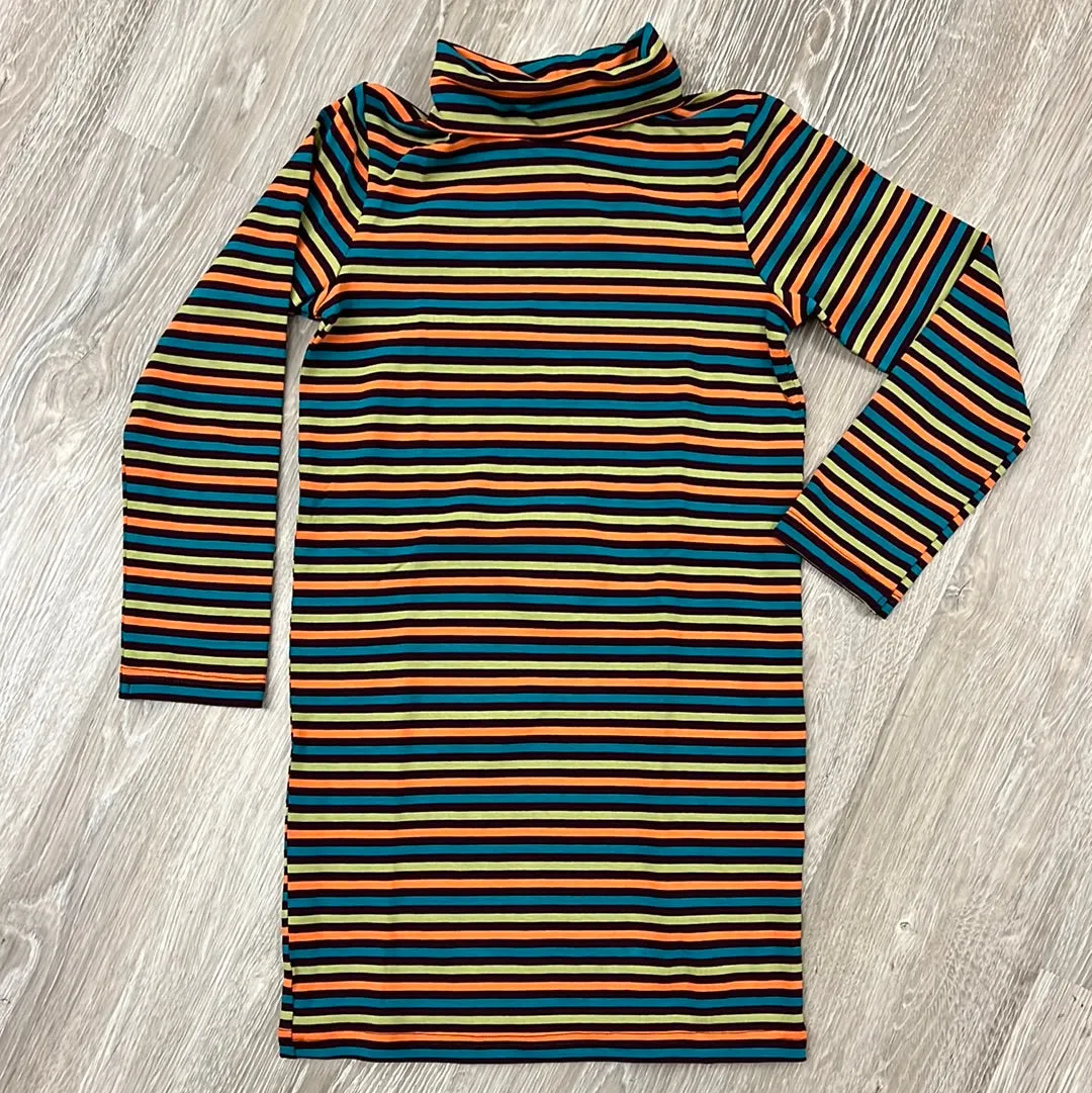 ZaZa Couture Stripe Tunic Dress - Orange