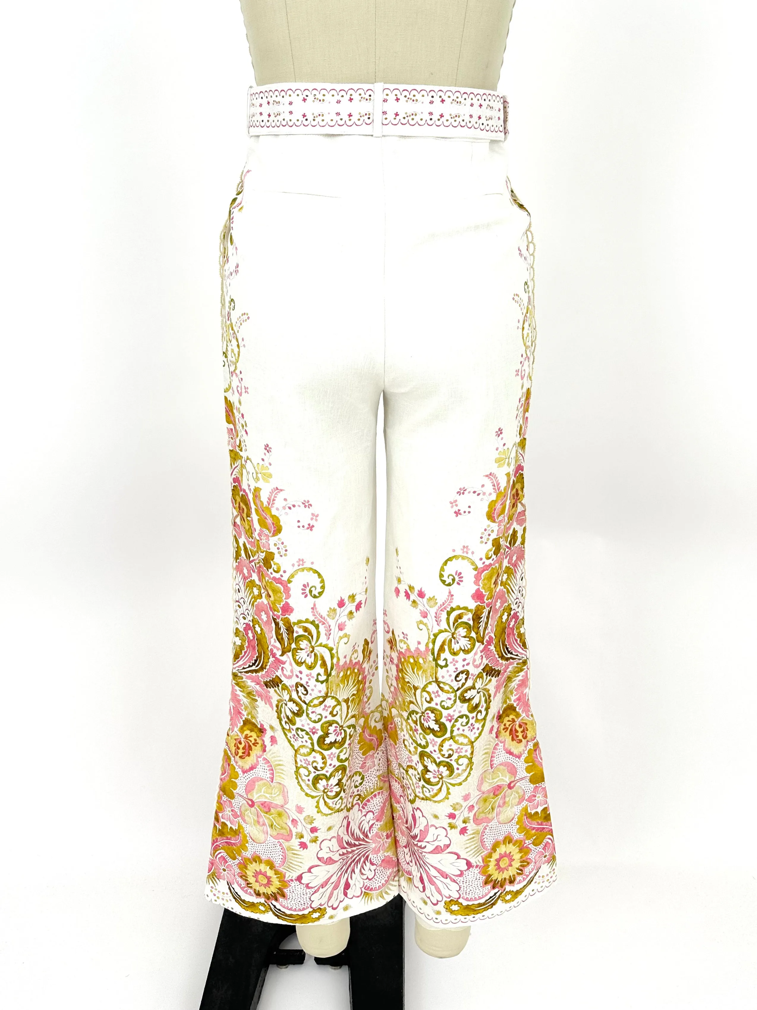 Zimmermann Laurel Linen Floral Pants
